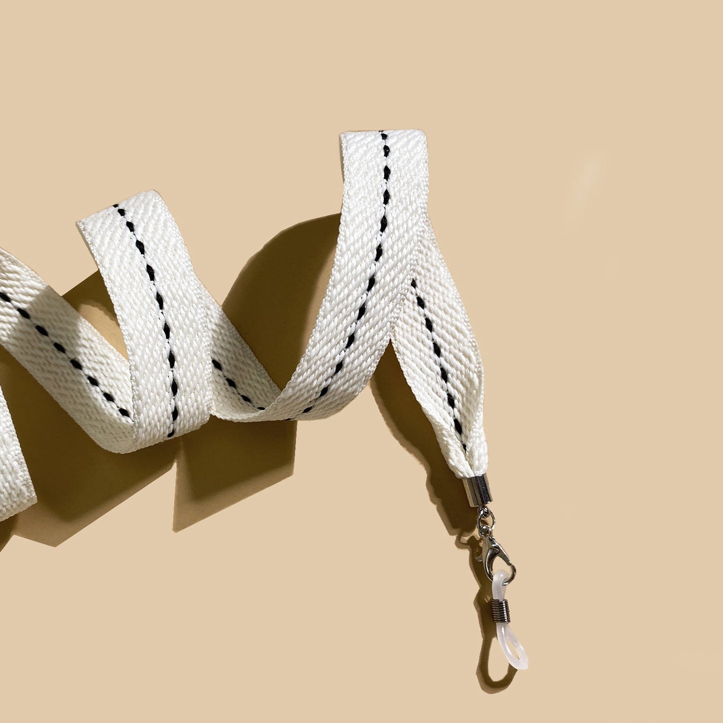 Flexible Eyewear Strap with Adjustable Woven Design