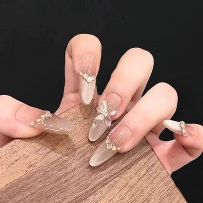 Creative Press-On Stiletto Nail Art Design