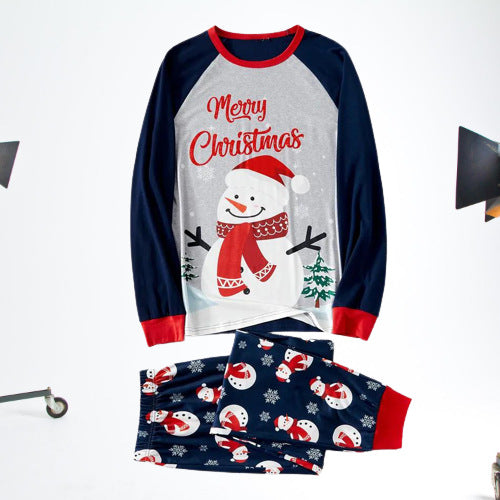 Adorable Snowman Pattern Matching Family Christmas Pajama Sets