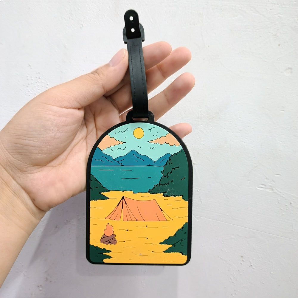 Luggage Tag with Adventure Theme