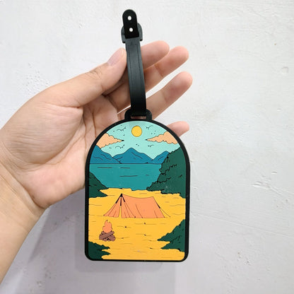 Luggage Tag with Adventure Theme