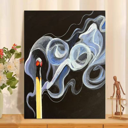 Smoke Abstract Art Print – Taalita Design