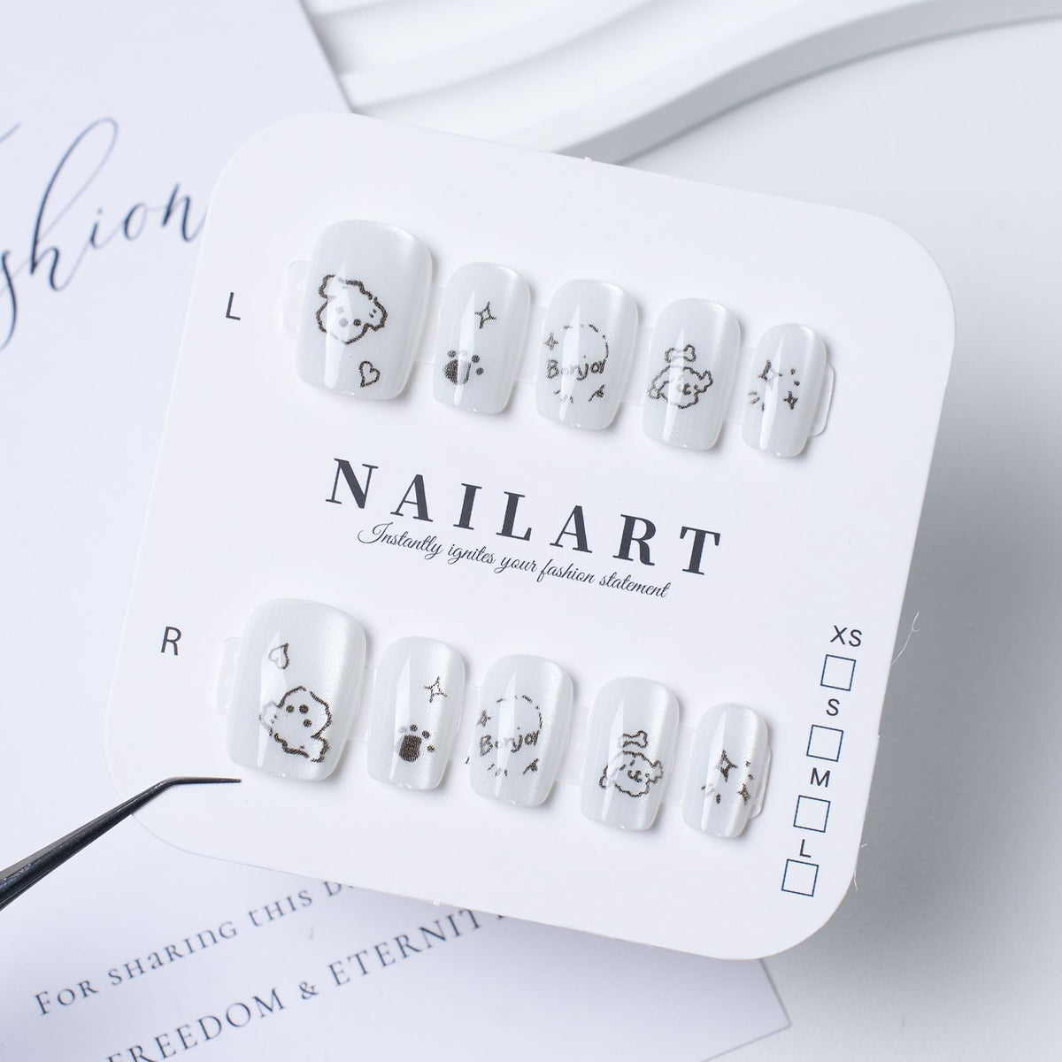 Cute Character Design Press-On Nail Set