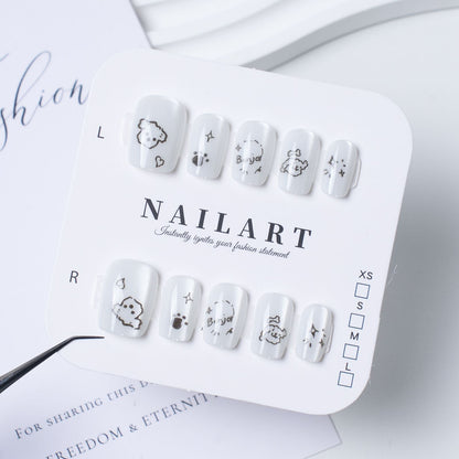 Cute Character Design Press-On Nail Set