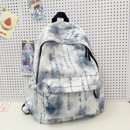 Casual Backpack with Abstract Design