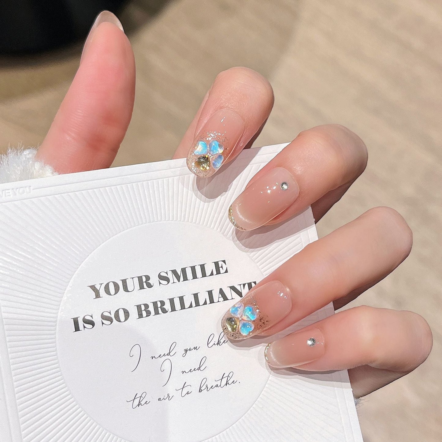 Set of 3D Decorative Press-On Nail Art
