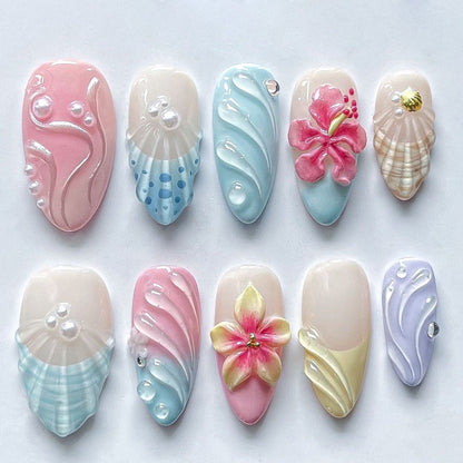 Shell Design Artistic Nail Tips