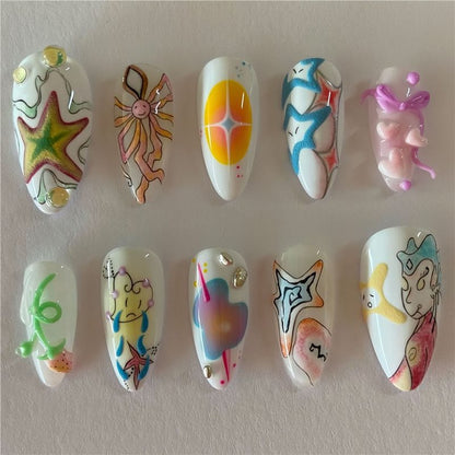 Artistic Design Press-On Nail Kit - Themed Collection