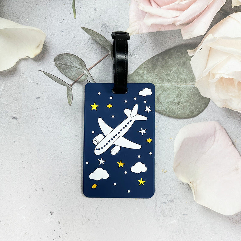 Travel Tag with Airplane Design
