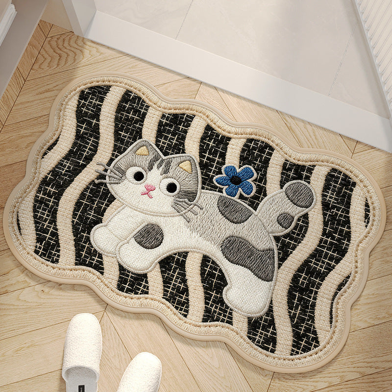 Charming Area Mat with Dog Design