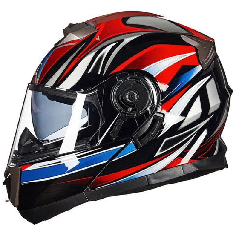 Full-Face Motorcycle Helmet with Aerodynamic Design