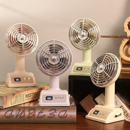 Personal Fan with Adjustable Tabletop Design