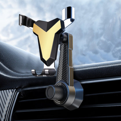 360-Degree Rotating Car Mount for Smartphones with Adjustable Air Vent Clip