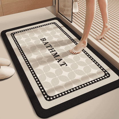 Plush Bath Mat with High Absorbency for Luxury Bathrooms