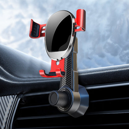 360-Degree Rotating Car Mount for Smartphones with Adjustable Air Vent Clip