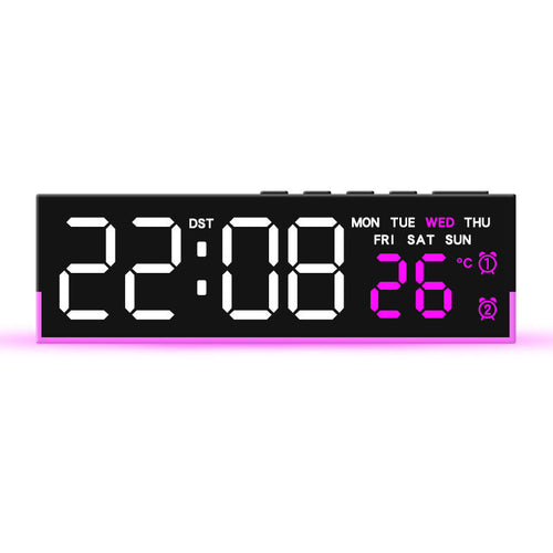 Digital Alarm Clock with Temperature Display