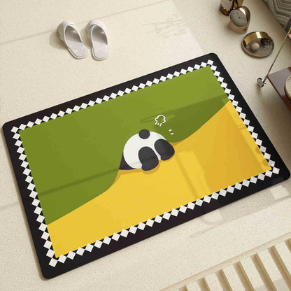 Cute Panda Design Area Rug
