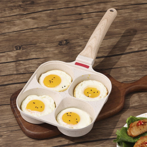 Multi-Chamber Non-Stick Breakfast Frying Pan for All Stovetops