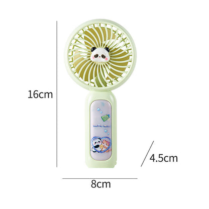 Cute Panda Design Handheld Fan – Portable Cooling Device