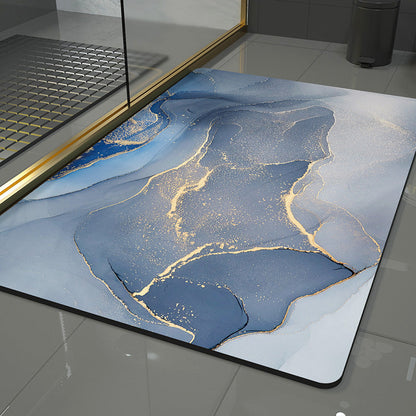 Wave Design Area Rug with Abstract Pattern