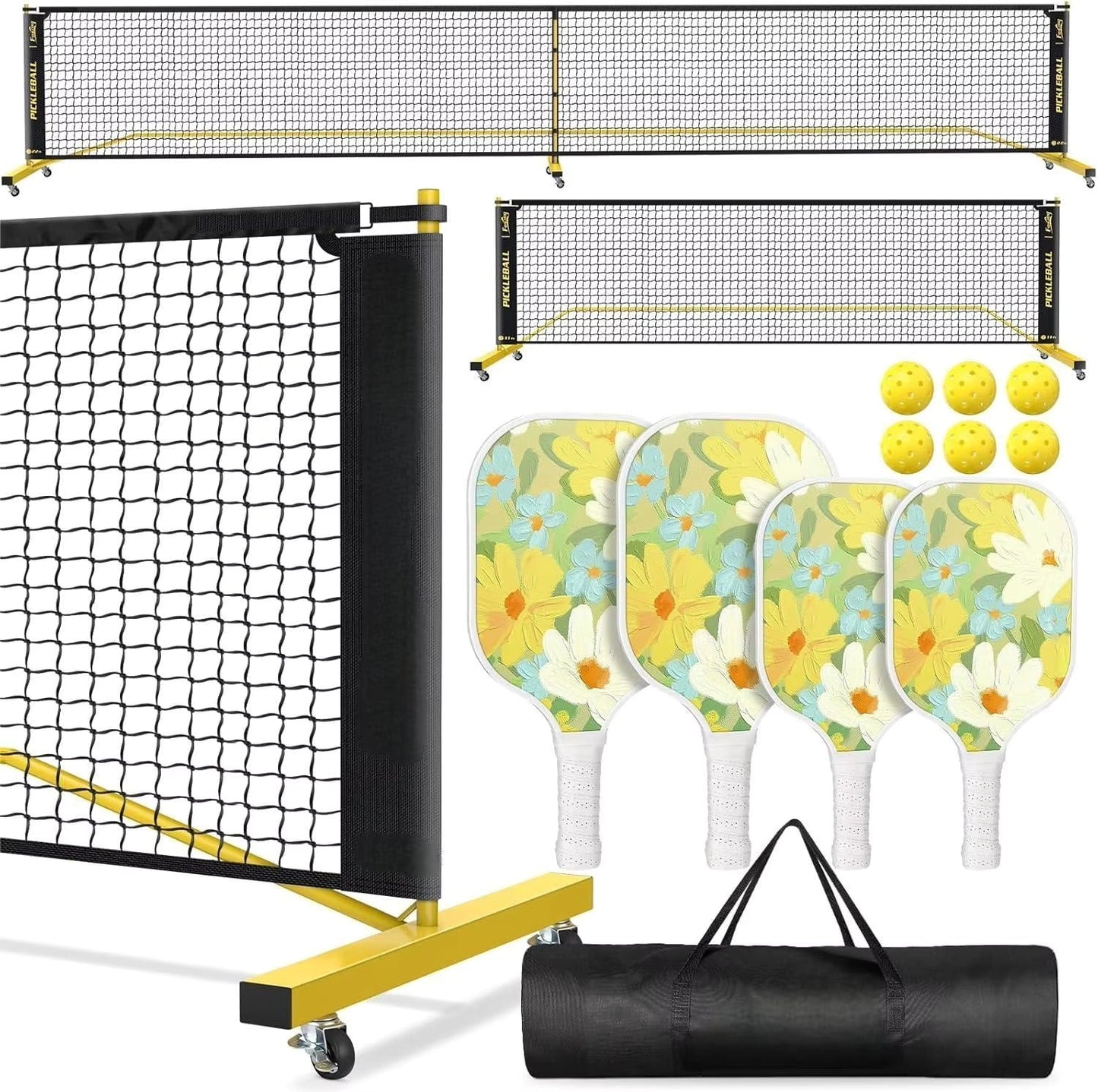 Adjustable Pickleball Net Setup