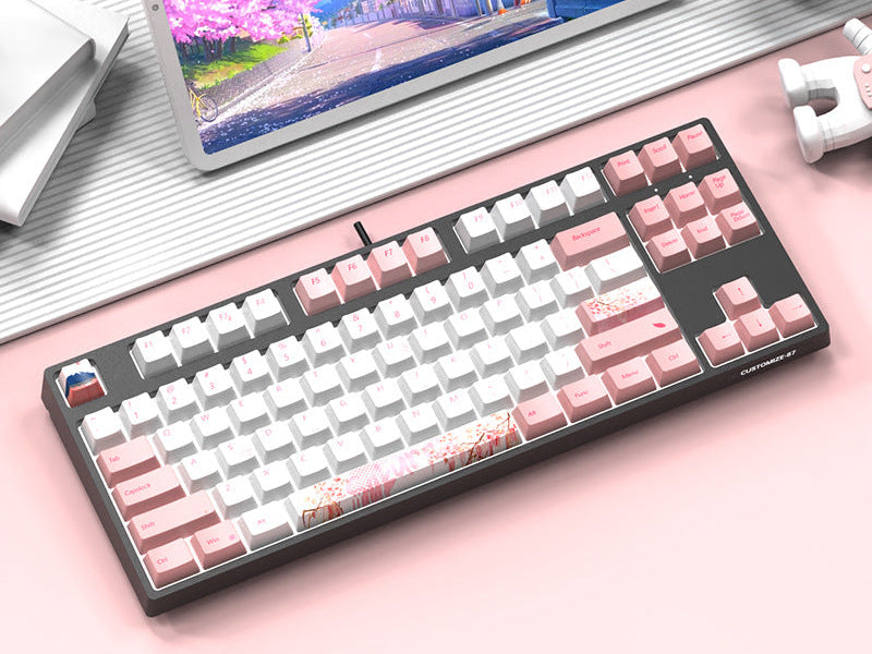 Custom Mechanical Keyboard with 87 Keys