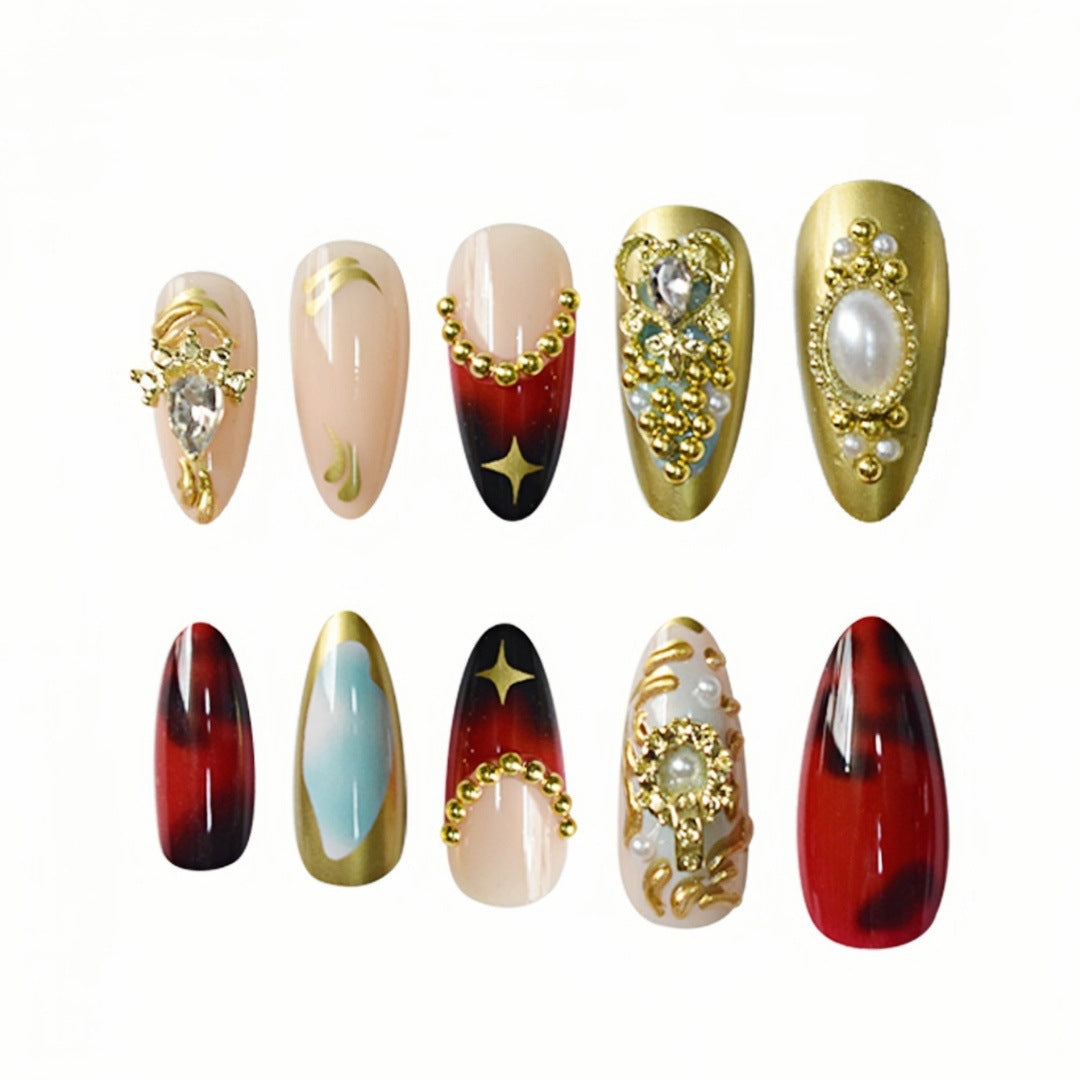 Creative Resin Nail Extensions for Art Design