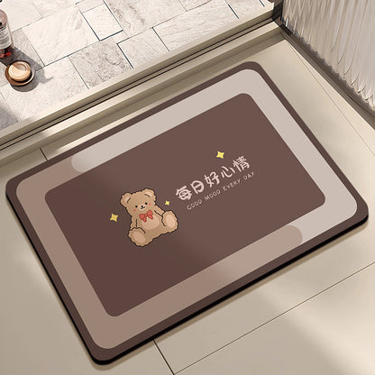 Cute Indoor Rug with Bear Design