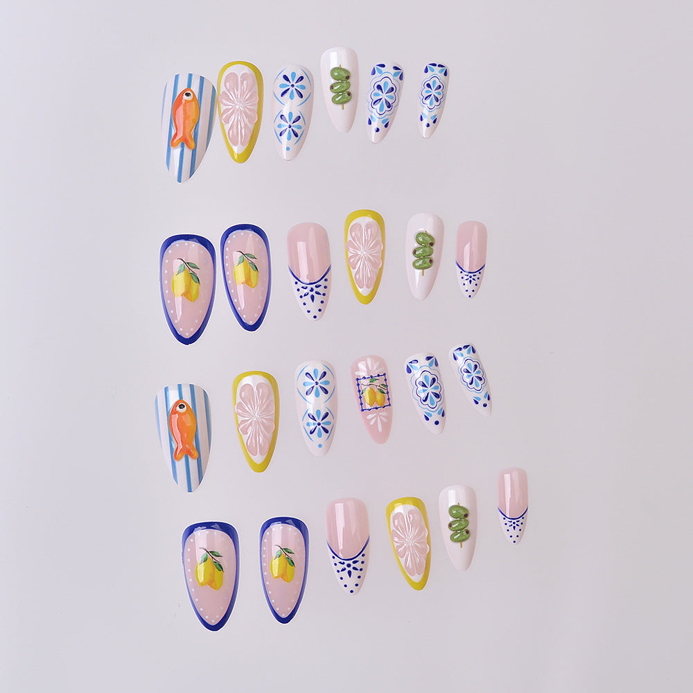 Sea-Inspired Press-On Nail Collection