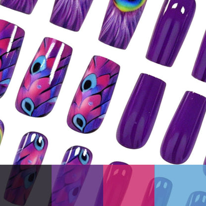 Peacock Design Nail Art Decoration