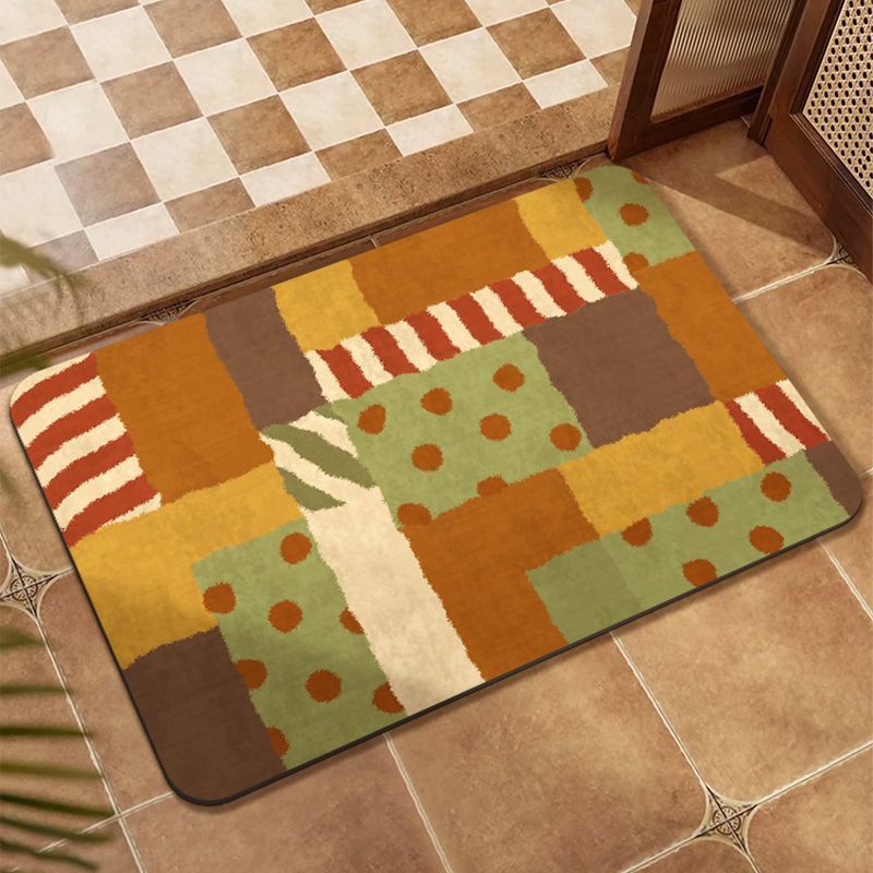 Memory Foam Bath Mat with Abstract Design