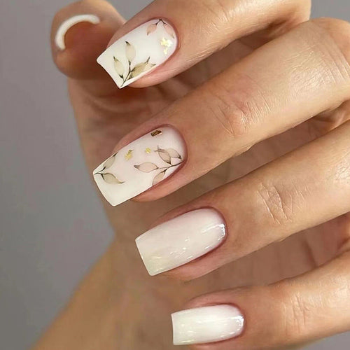 Pressed Floral Nail Art Designs