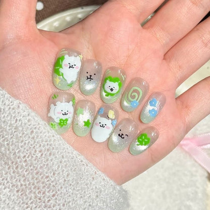 Glitter Nail Art Set with Ombre Design