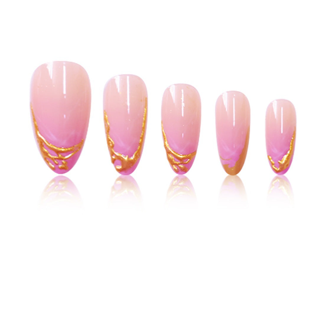 Press-On Nail Set with Creative Stiletto Design