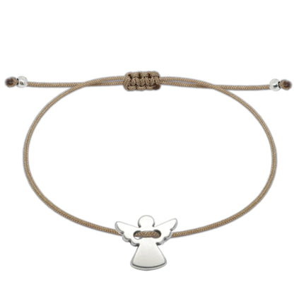 Adjustable Bracelet with Angel Charm