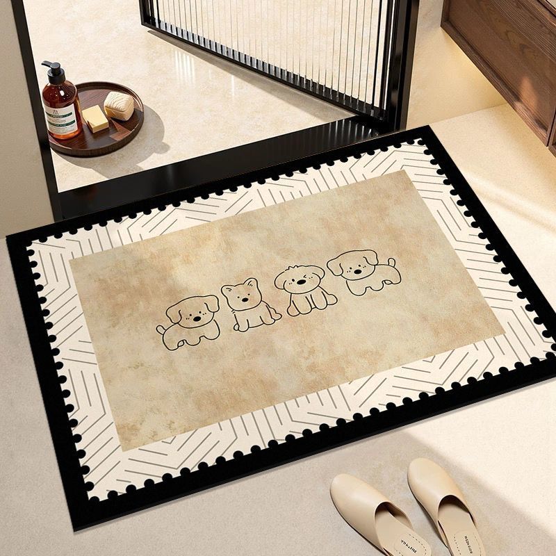 Cute Canine Design Welcome Mat