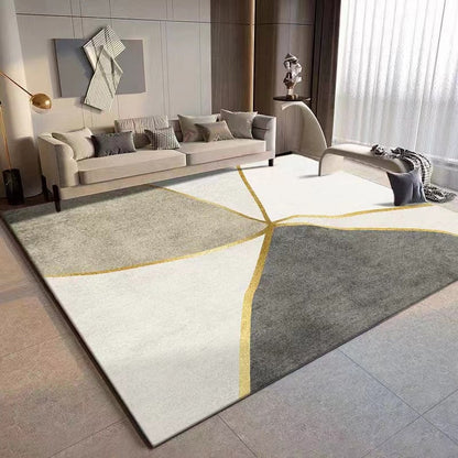 Geometric Pattern Area Carpet in Abstract Design