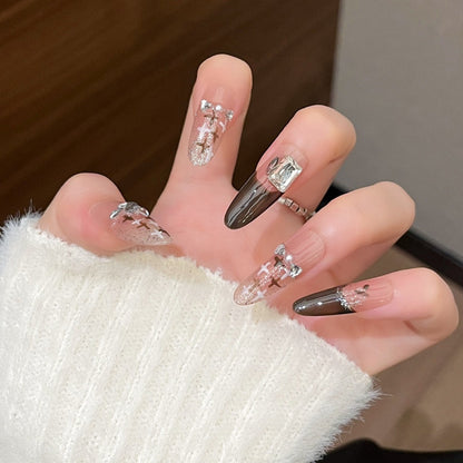 Set of 3D Decorative Press-On Nail Art