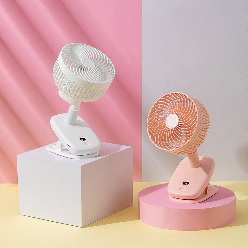 Compact Clip-On Fan with Adjustable Speed