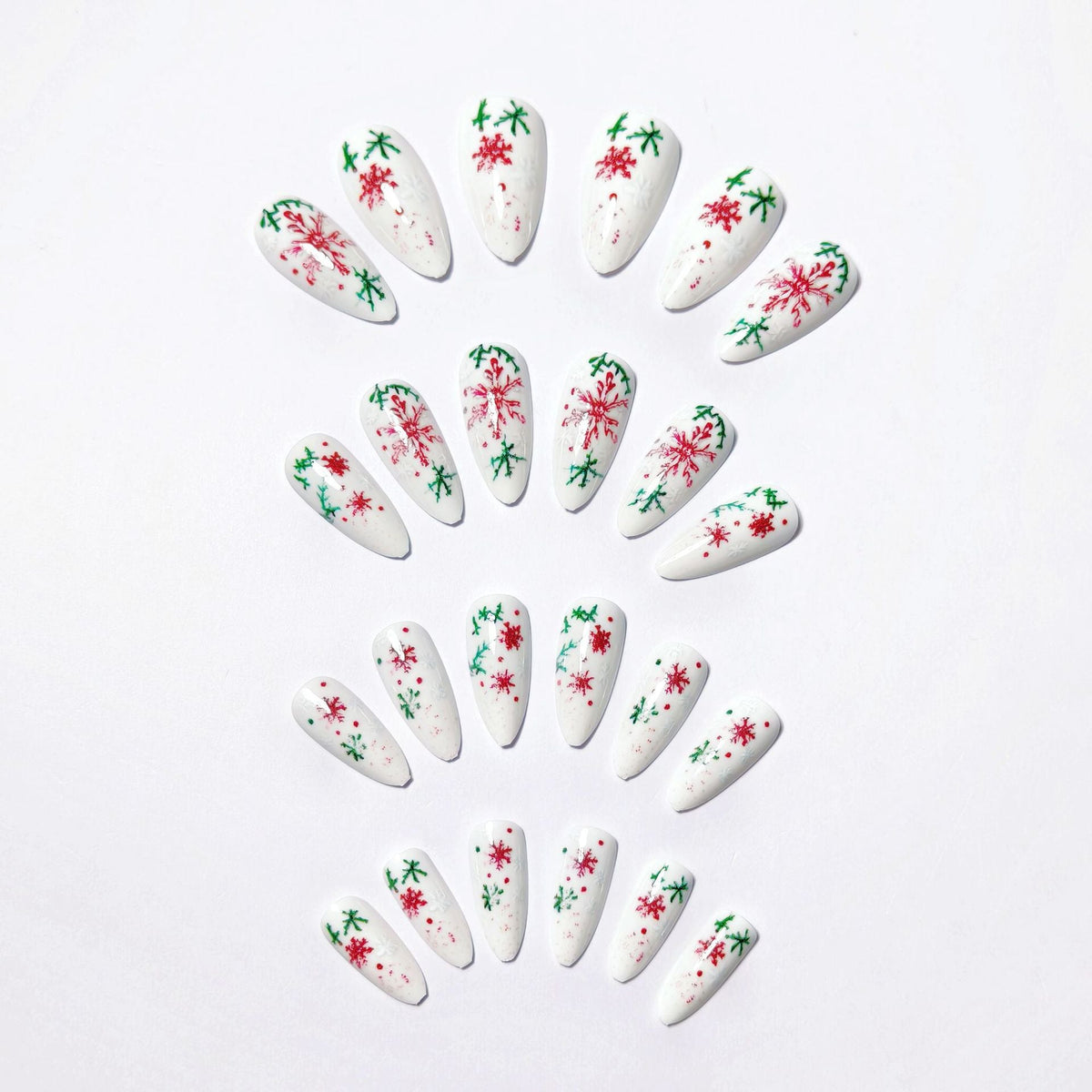 Nail Art with Creative Snowflake Pattern