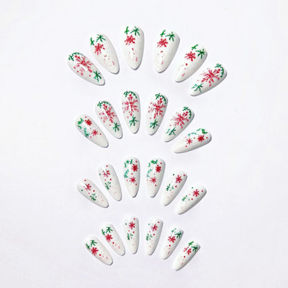 Nail Art with Creative Snowflake Pattern