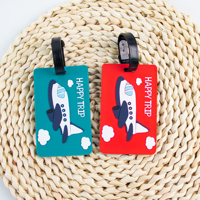 Luggage Tag with Airplane Design