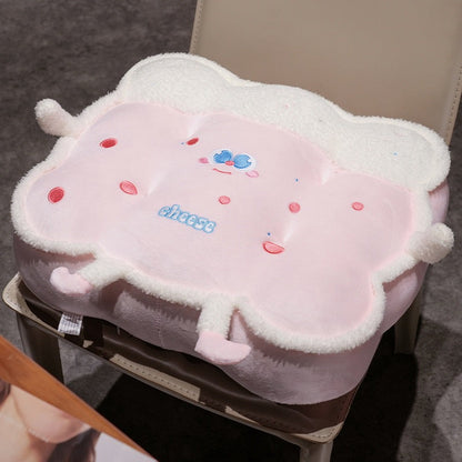 Sandwich Design 3D Plush Seat Cushion