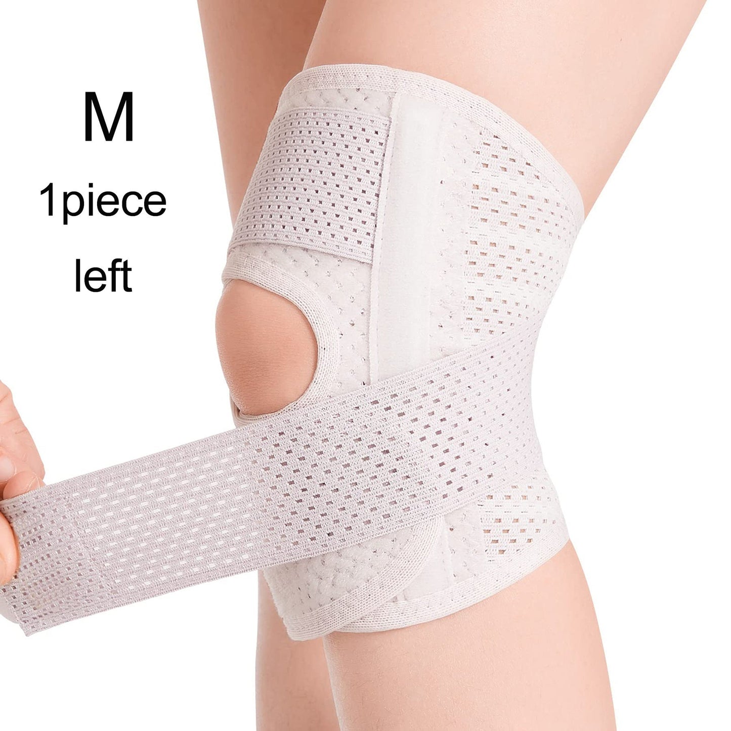 Open Patella Knee Support Brace with Adjustable Design