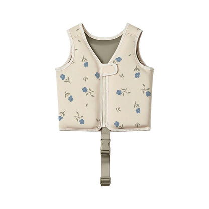 Swim Vest with Adjustable Fit and Floral Pattern