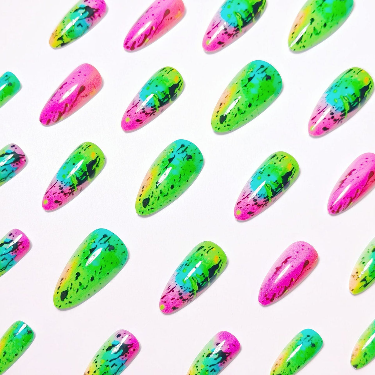 Neon Splash Nail Art Design Kit