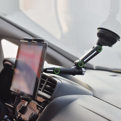 Telescopic Car Windshield Tablet Holder with Heavy-Duty Suction Mount