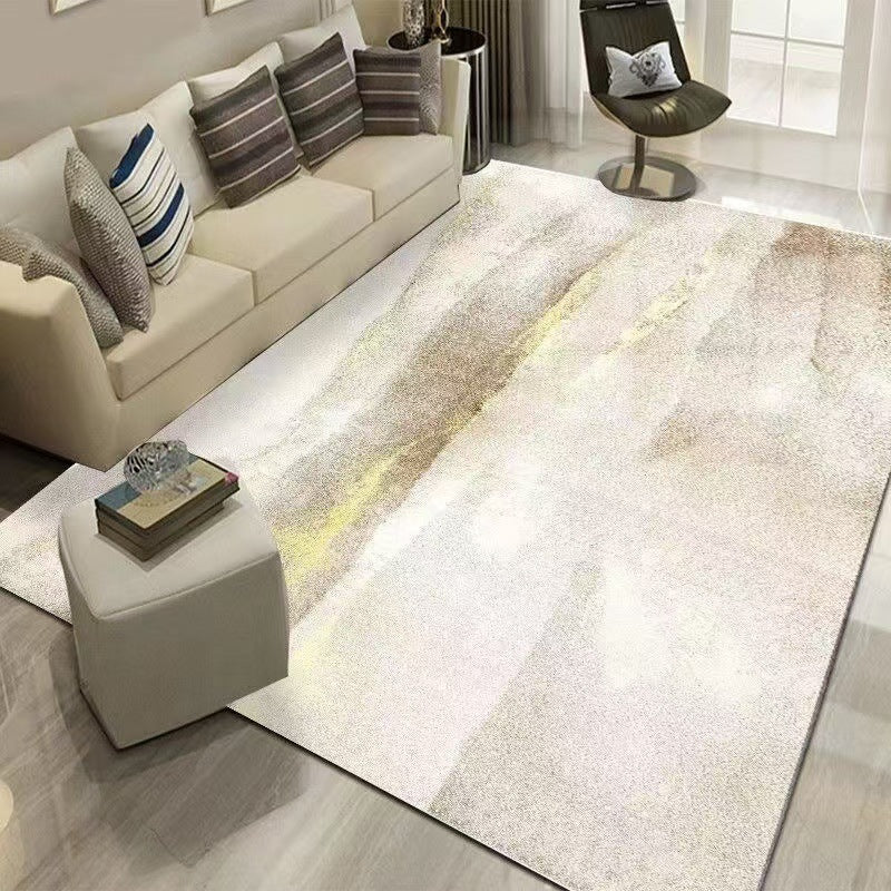 Plush Area Rug with Abstract Design