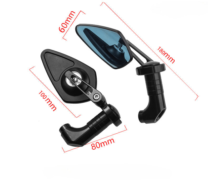 Motorcycle Rearview Mirrors with Adjustable Features