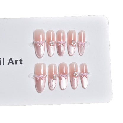 Set of 3D Decorative Press-On Nail Art